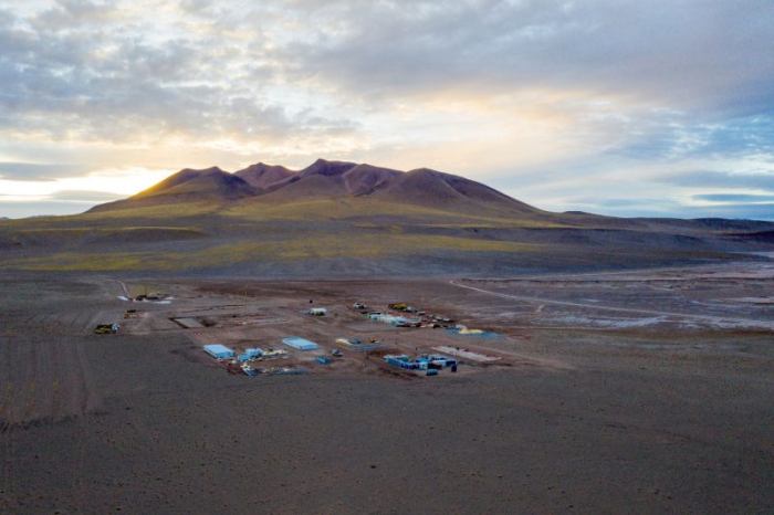 The construction site of POSCO's lithium extraction plant in Argentina