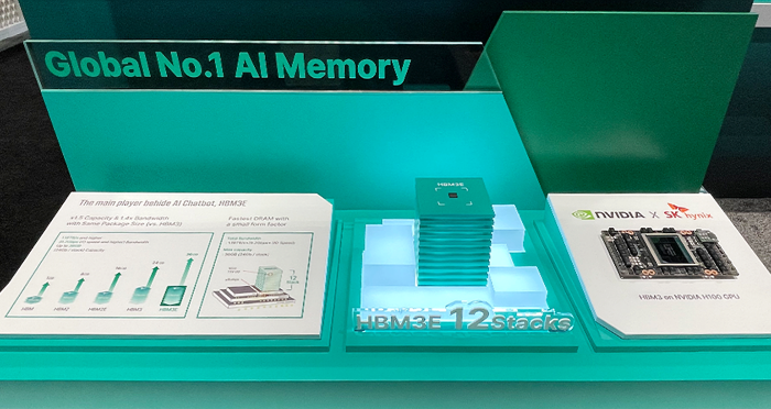 SK Hynix showcases its latest HBM chip, the HBM3E supplied to Nvidia (Screenshot captures from SK Hynix website)