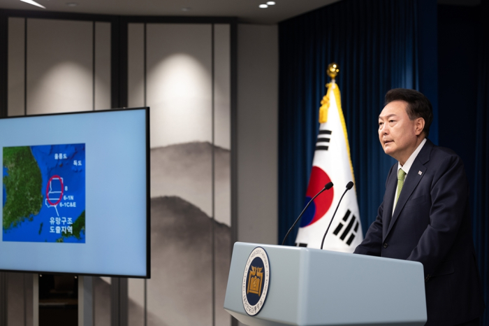 South Korean President Yoon Suk Yeol announces the discovery of potentially massive oil and gas reserves in the East Sea