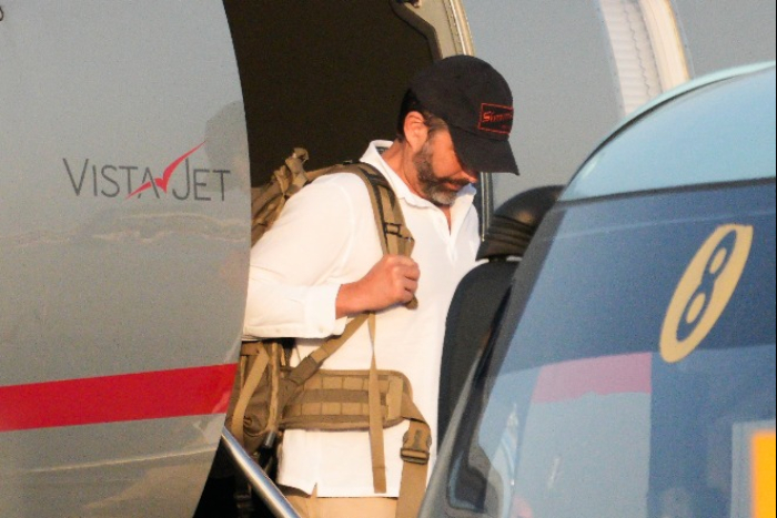 Trump Jr. arrives at Gimpo Airport in Seoul on April 29, 2025